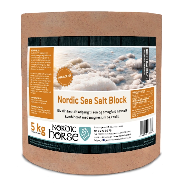Nordic Horse Sea Salt Sliksten MAG & DETOX 5 kg