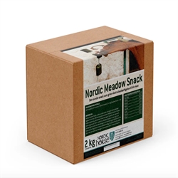 Nordic Horse Medow Snacks - En lækker snack og aktivering til hest - Vist i æske