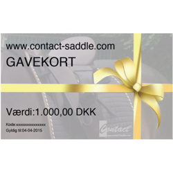 Gavekort til www.contact-saddle.com - Udstyr til hest og rytter