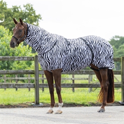 QHP Eksemdækken /Zebra nr. 6060 - Vist på hest fra siden