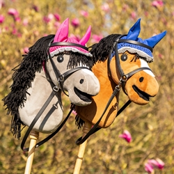 QHP Hobby Horse Hut til Kæphest /Pink - Vist i 2 farvet på kæpheste