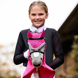 QHP Hobby Horse Hut til Kæphest /Pink - Vist på kæphest