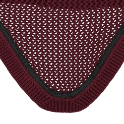 QHP Hut ZAHRA / Wine Red - Close up af glitter bånd