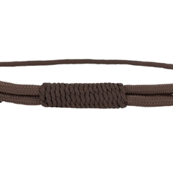 QHP Neck Rope LIBERTA - Justerbar Cordeo /Brun - Close up af samling