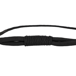 QHP Neck Rope LIBERTA - Justerbar Cordeo /Sort - Close Up af samling