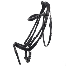 QHP Salerno trense - Anatomisk /Sort