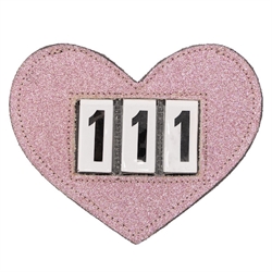 QHP Stævne nummer - Hjerte /Pink