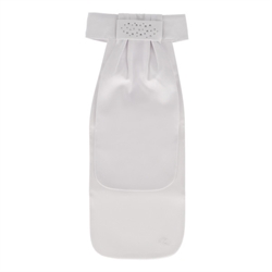 QHP Plastron Zizah - Hvid/Sølv