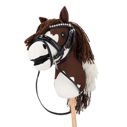 QHP Hobby Horse SUNSET trense til Kæphest /Sort