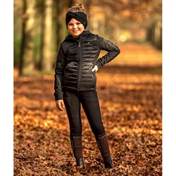 QHP Knæ-strømper JULIN - 2 pak - Brun/Sort - Modelfoto