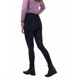 QHP Ridetights RAQUEL / Sort - Full seat grip