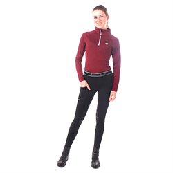 QHP EDEN Ridetights Full Seat Grip - Sort - Dameridebukser