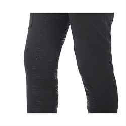 QHP EDEN Junior RideTights - Sort - Med silikone full seat grip