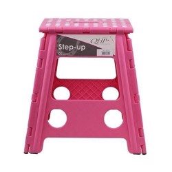 Foldbar skammel - QHP Step-Up - Pink