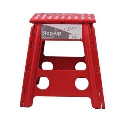 Foldbar skammel - QHP Step-Up - Rød