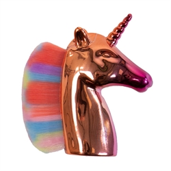 QHP Unicorn Hoved børste - Rainbow