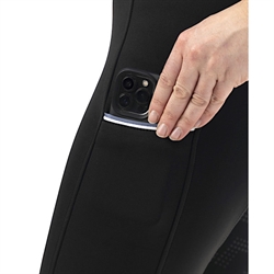 Riding World Ridetights AGADIR /Sort - Med mobil lommer