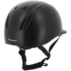 Riding World TOPY Junior Ridehjelm / Sort - Set skråt bagfra