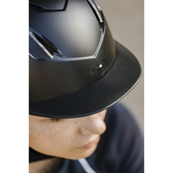 Riding World TOPY Junior Ridehjelm / Sort - Med skygge