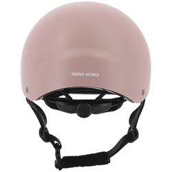 Riding World WINDY Junior Ridehjelm / Pink - Med justeringshjul i nakken