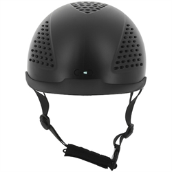 Riding World WINDY Ridehjelm / Sort - front med ventilationskanaler