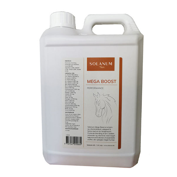 Solanum Mega Boost - Tilskud til hest /2,5 liter