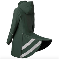 Stierna STELLA Vinterfrakke SHORT Coat /Ivy Green - Vist med åbne paneler til skørt