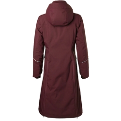 Stierna STELLA Frakke Lang Vinterfrakke /Merlot - Ryg