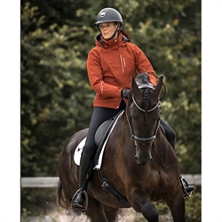 Stierna STELLA Vinterjakke /Copper - Modelfoto af rytter til hest