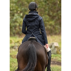 Stierna Storm Rain Coat - 3/4 lang frakke /Navy - Vist bag fra på rytter til hest