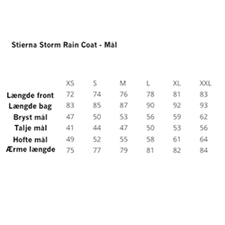 Stierna Storm Rain Coat - 3/4 lang frakke /Navy - Mål for frakken
