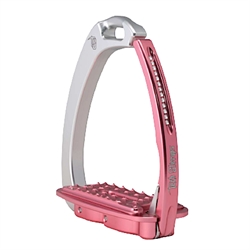 Tech Stirrups Venice Children EVO - Sikkerhedsbøjler til børn - Silver/Pink - Vist med tilvalg af swarowski sten CRYSTAL