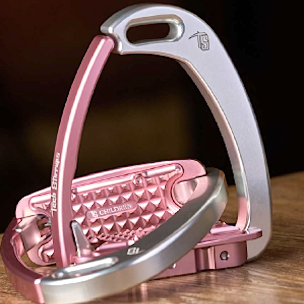 Tech Stirrups Venice Children EVO - Sikkerhedsbøjler til børn - Silver/Pink