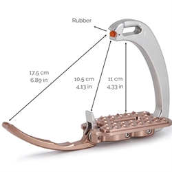 Tech Stirrups Venice Pony Sloped /M/Sort-Sort - Åben med mål