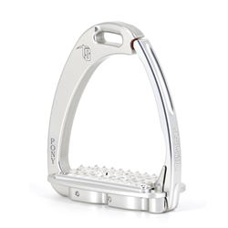 Tech Stirrups Venice Pony Dressage Sloped - Silver