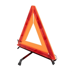 Woof Wear Warning Triangle – batteridrevet advarselstrekant med konstant og blinkende lys til hestetrailer, hestetransporter og bil - Bagside