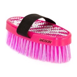 Zebra strigle med rem og glitter - Pink