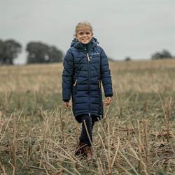 Jacson Lang Børne jakke MARY /Navy - Modelfoto